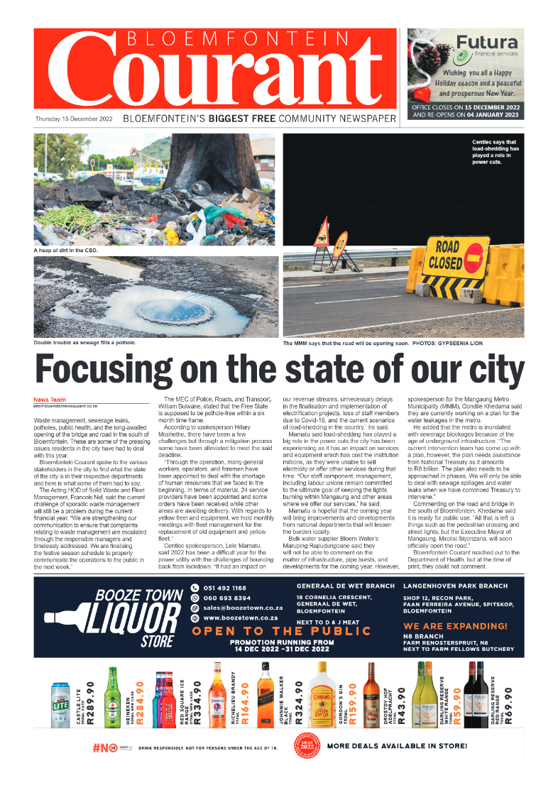 bloemfontein-courant-15-december-2022-epapers-page-1