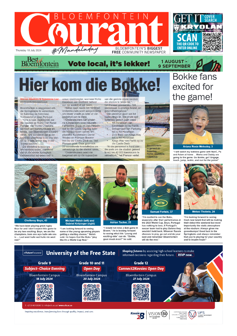 bloemfontein-courant-18-july-2024-epapers-page-1