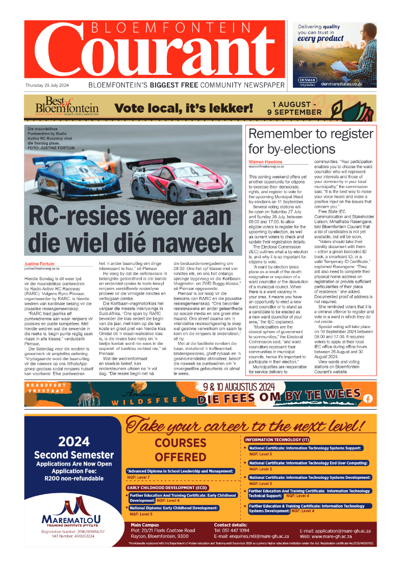 bloemfontein-courant-25-july-2024-epapers-page-1