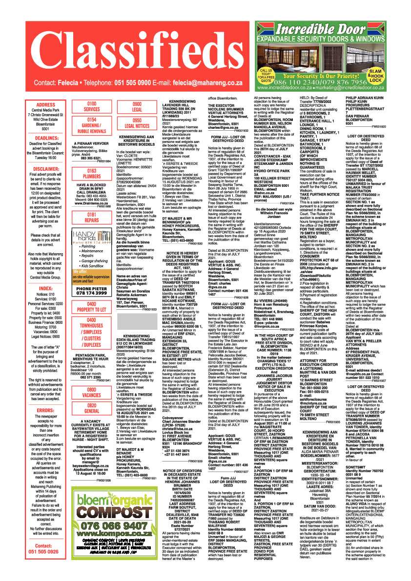 bloemfontein-courant-29-july-2021-epapers-page-14