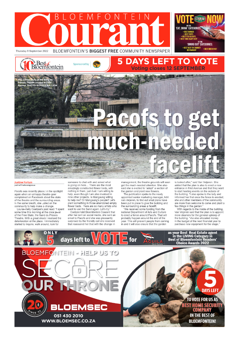 bloemfontein-courant-8-september-2022-epapers-page-1