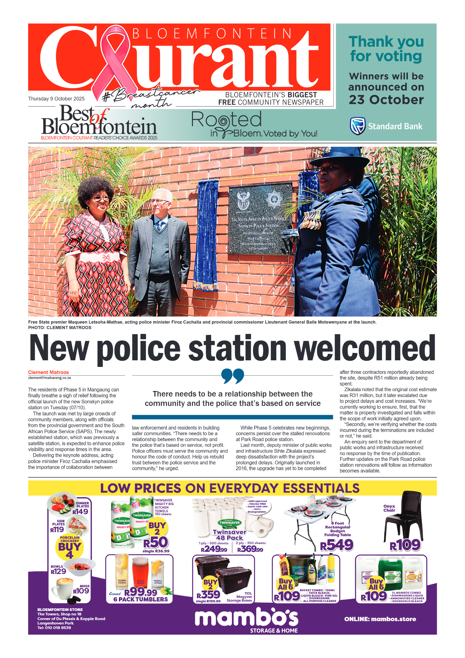 bloemfontein-courant-9-october-2025-epapers-page-1