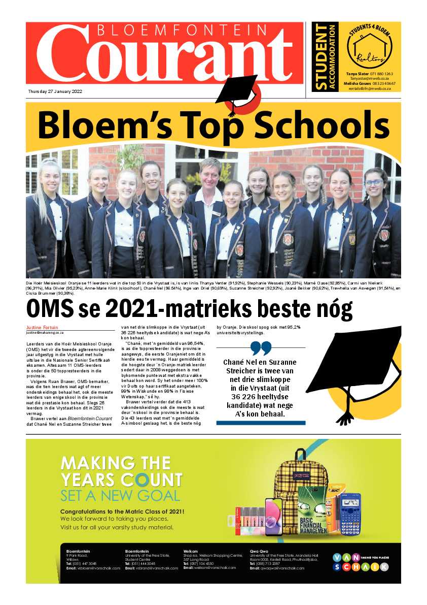 bloemfontein-courant-school-edition-27-january-2022-epapers-page-1