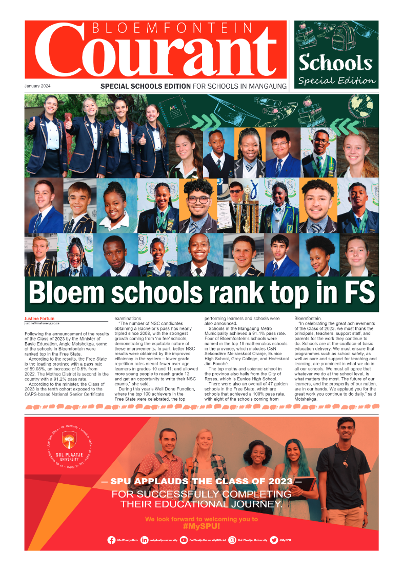 bloemfontein-courant-schools-edition-25-january-2024-epapers-page-1